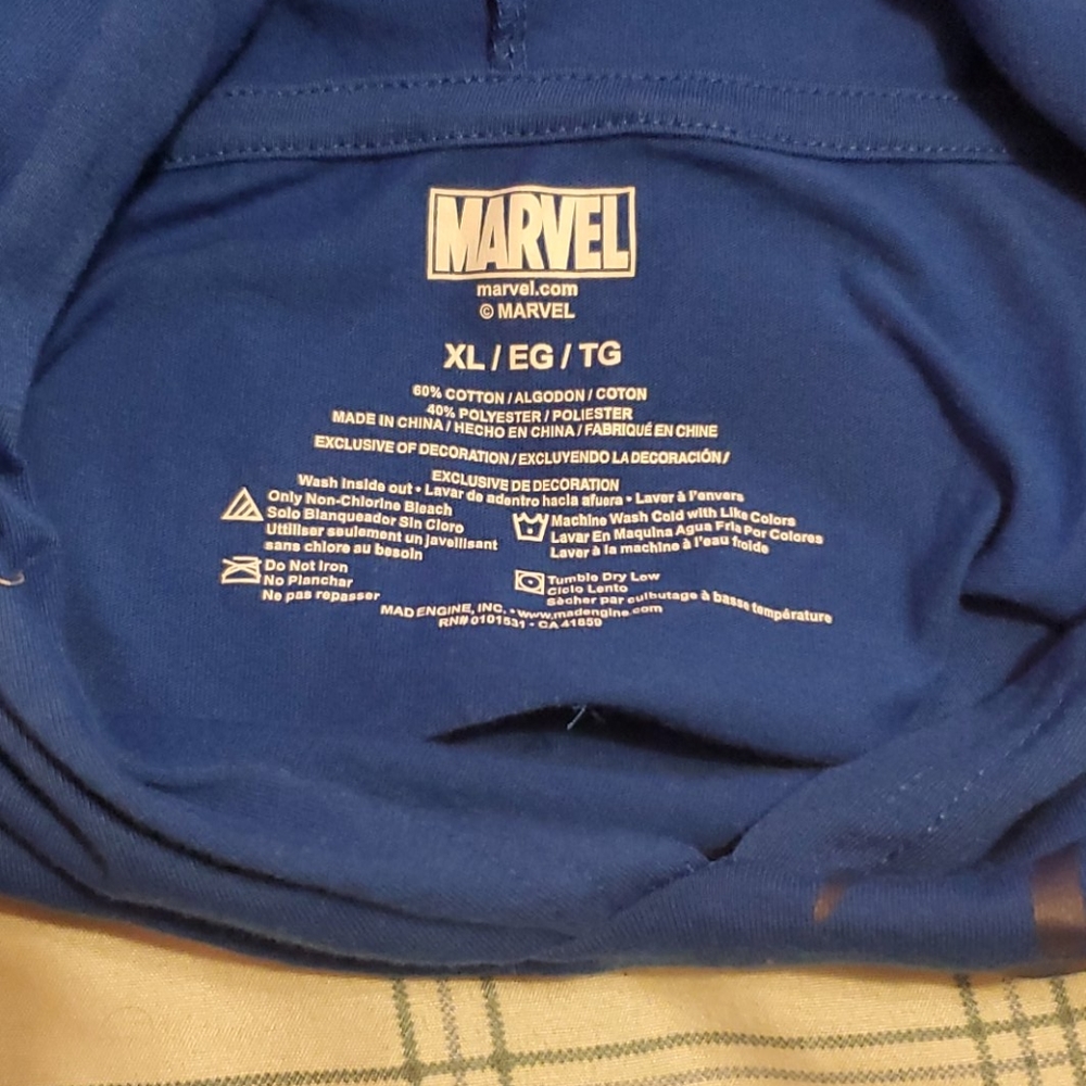 Captain America Marvel shirt mens XL
